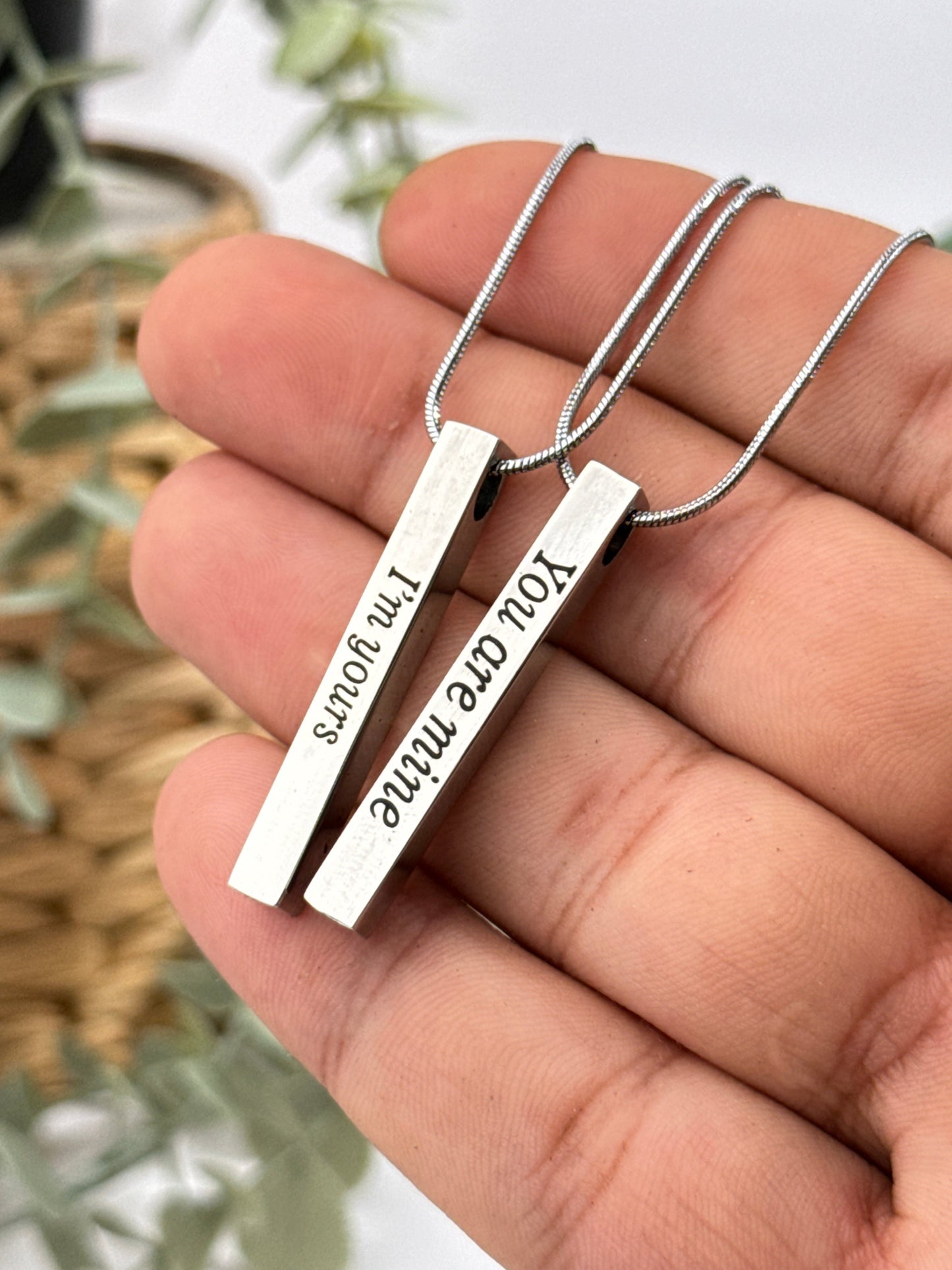 3D Bar Necklace