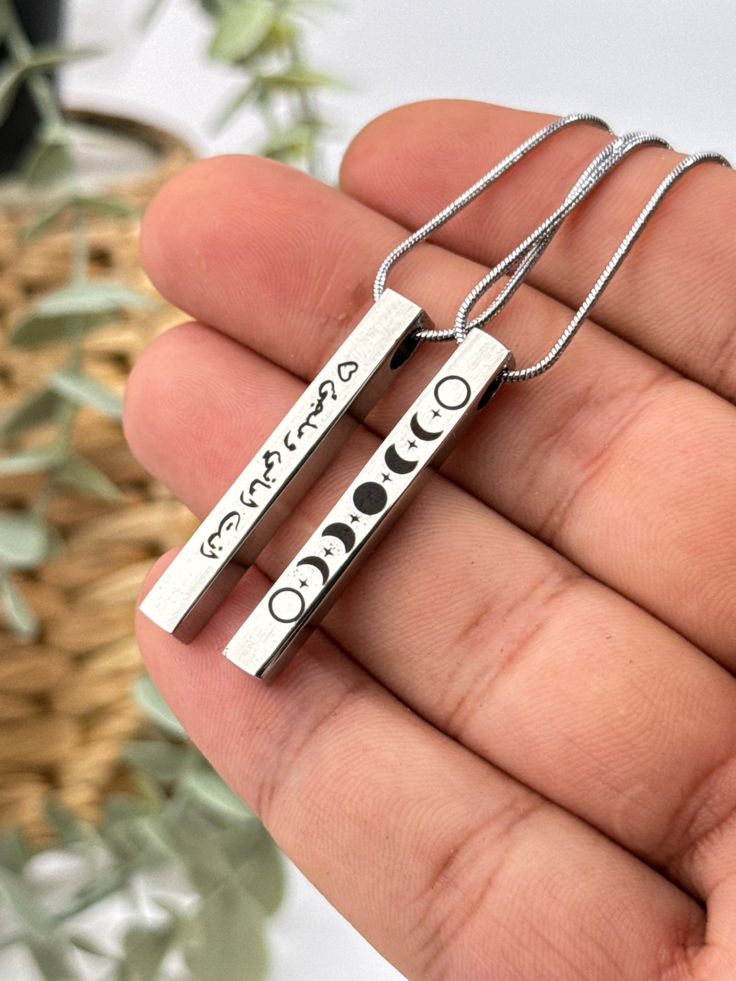 3D Bar Necklace