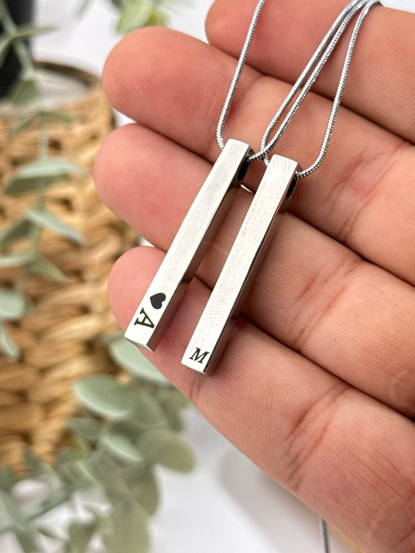 3D Bar Necklace