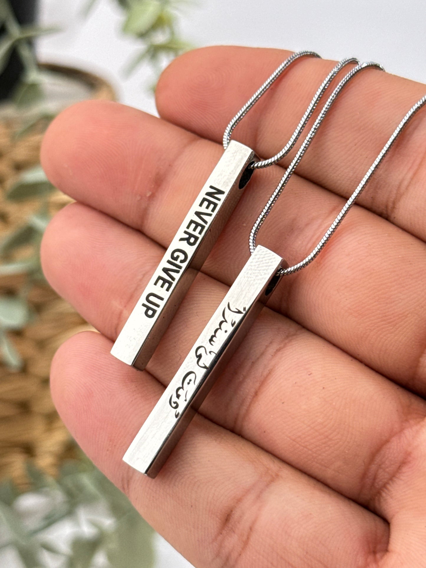 3D Bar Necklace